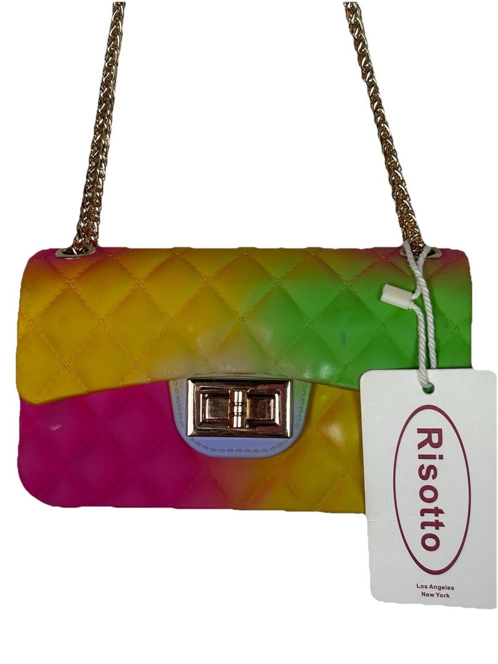 New!!! Colorful Quilted Crossbody Bag jelly style shoulder or crossbody